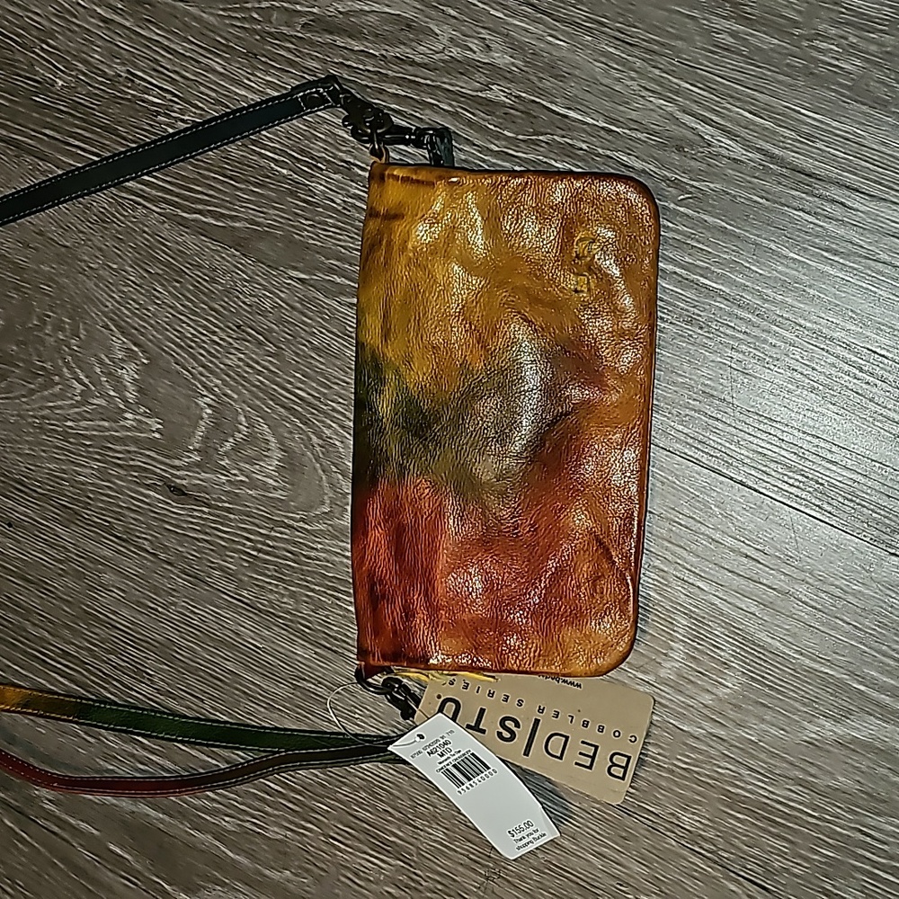 #BedStu Cadence Monarch Tie Dye Cross Body Leather Bag!! Nwts!! - Picture 3 of 13